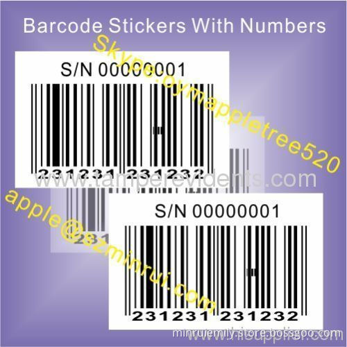 Custom Blank Labels For Barcode Sticker Printer,anti-counterfeiting Barcode Asset Sticker,destructible Vinyl Labels